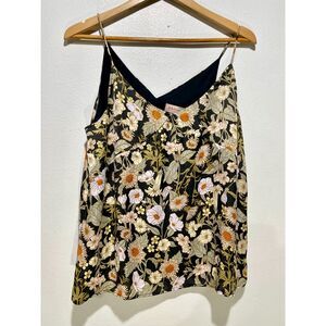 Philosophy Cami Y2K top dark romantic floral spring summer women L new